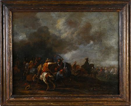 Cavalry clash, probably between Spaniards and Dutch
