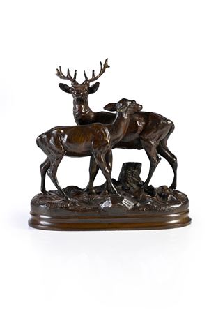 Stag and doe