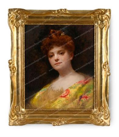 Portrait d'une jeune femme.