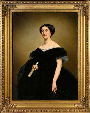 Portrait of a Lady in a Black Dress