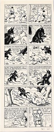 Sylvain & Sylvette, episode 18, Une victoire chèrement acquise, plate 6.