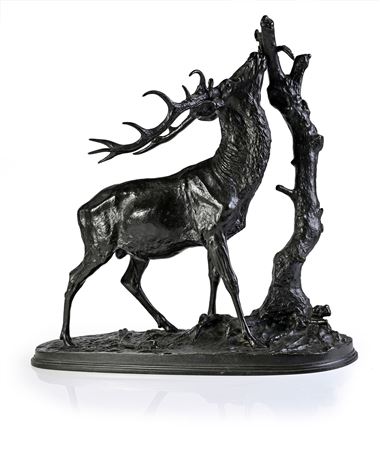 Stag with leaf