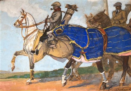 On the way to training by Pierre Dubaut - Auction record, sale price, and art valuation. Compare with similar artists and explore comparable artworks.