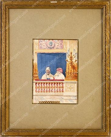 Portrait of Hussein Dey, last Dey of Algiers at the Paris Opera, 1831