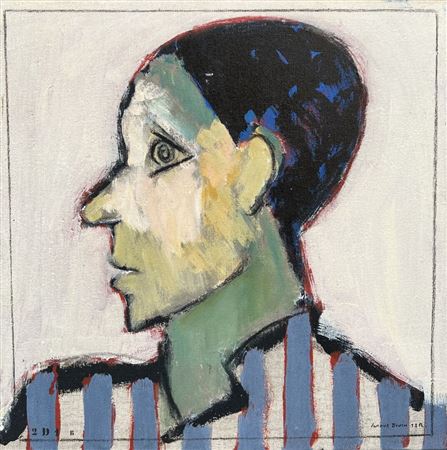 Man in profile by Jean Michel Leroux - Auction record, sale price, and art valuation. Compare with similar artists and explore comparable artworks.