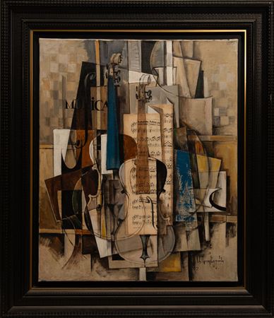 Still life with violin by Aram Koupetzian - Auction record, sale price, and art valuation. Compare with similar artists and explore comparable artworks.