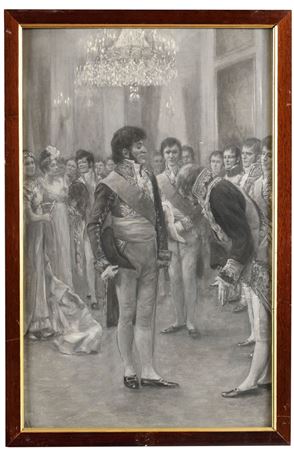 Reception of Murat, Governor of Paris, at the Elysée Palace by Felicien von Myrbach-Rheinfeld - Auction record, sale price, and art valuation. Compare with similar artists and explore comparable artworks.