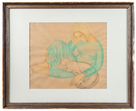 Woman with Cat, 1934