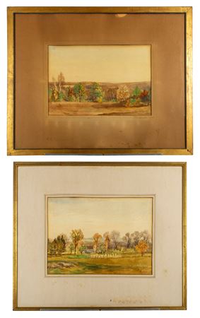 Pair of Watercolors, 1920