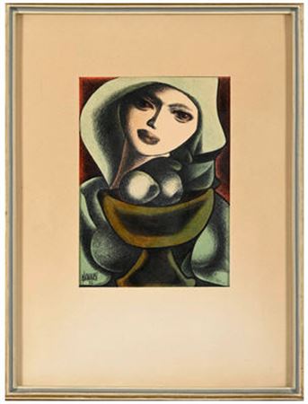 Feminine figure and fruit bowl by Manuel Pavia - Auction record, sale price, and art valuation. Compare with similar artists and explore comparable artworks.