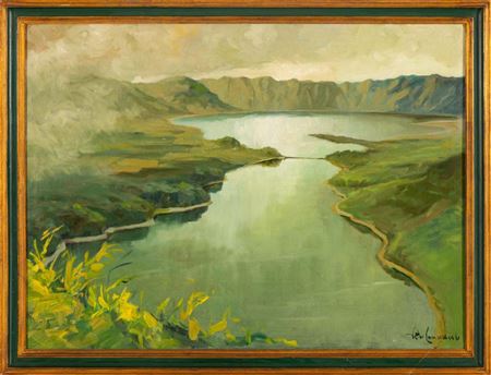 Lagoa das Sete Cidades by Victor Camara - Auction record, sale price, and art valuation. Compare with similar artists and explore comparable artworks.