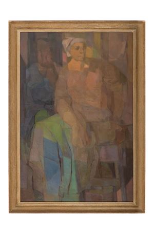 Sample artwork by Luis Dourdil (1914 - 1989), known for abstract painting - View similar artists and auction records