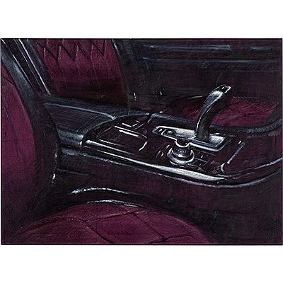 Eggplant / car interior