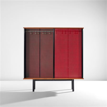 Two-sided wardrobe, designed for Cité Universitaire d'Antony, France