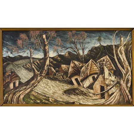 Untitled (Paysage Nocturne, vision vaudou) by Jacques-Enguerrand Gourgue - Auction record, sale price, and art valuation. Compare with similar artists and explore comparable artworks.