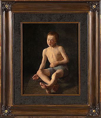 Study of the entire figure of a boy, 1856