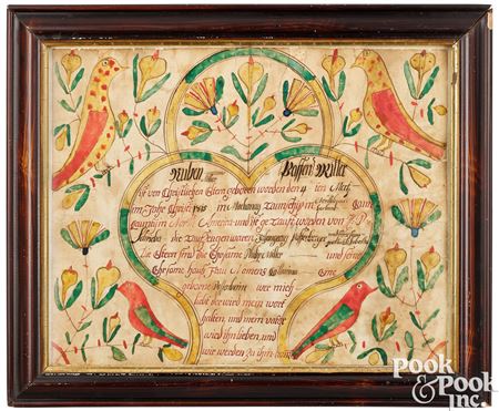 Fraktur birth certificate