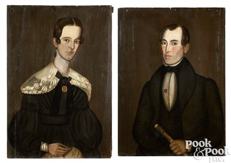 Pair of Portraits: Husband and Wife
