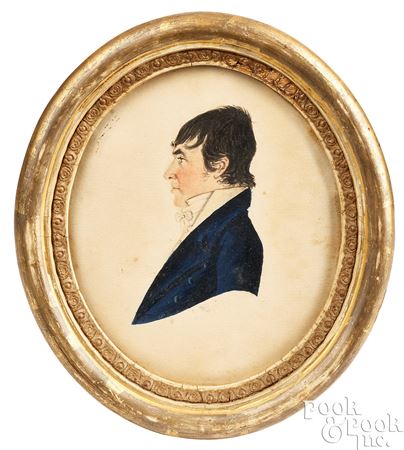 Profile bust of a gentleman