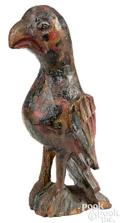 Carved and Painted Eaglet