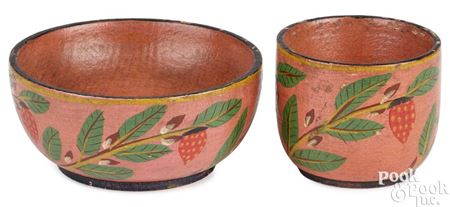 Painted cup and saucer (2)