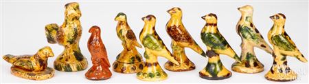 Contemporary redware birds (9)