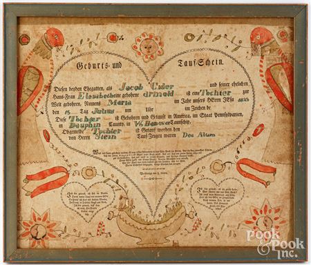 Fraktur birth certificate
