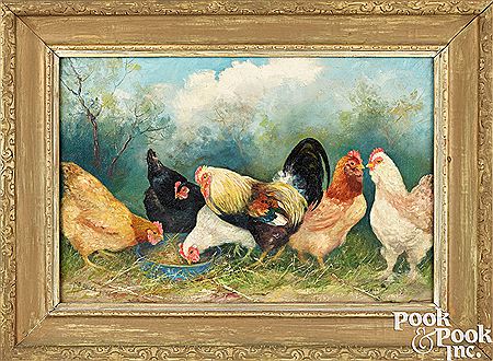Six chickens
