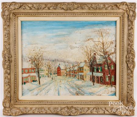 Winter scene Old S. Main St. Sellersville