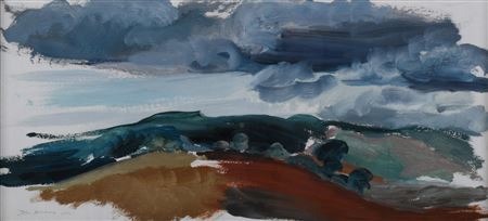 HILLS AND COMING RAIN, 1964