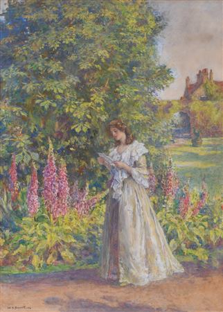 LADY IN A GARDEN, 1906