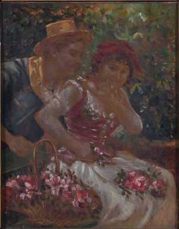 COUPLE WITH FLOWERS