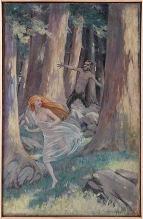 WOOD NYMPH AND SATYR