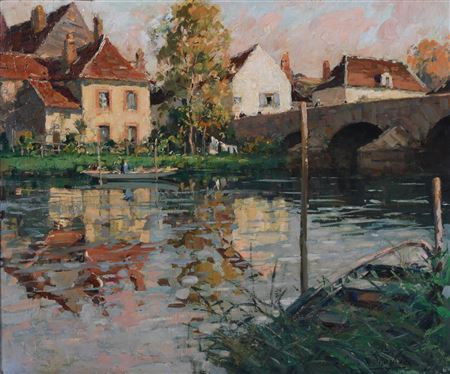 Sample artwork by Émile Lecomte (1866 - 1938), known for landscape, still-life painting - View similar artists and auction records