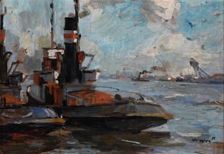 PORT OF HAMBURG (GERMANY), 1955