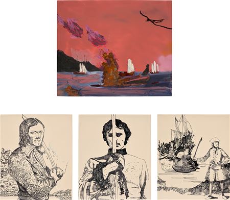 Four works: (i) Sunset Sinking; (ii) L’Olonais; (iii) Crush; (iv) The Fancy