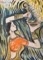 UNTITLED (Lady with Diya)