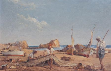 Sample artwork by Ioannis Kissonerghis (1889 - 1963), known for painting - View similar artists and auction records