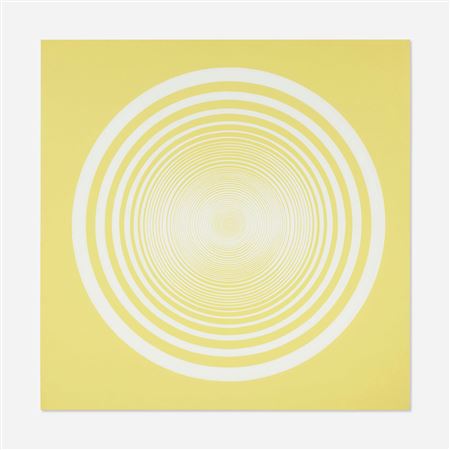 Elliptical Series B: White on Light Yellow