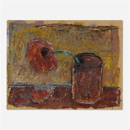 Poppy in a Rusted Can by Gandy Brodie - Auction record, sale price, and art valuation. Compare with similar artists and explore comparable artworks.