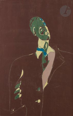 Man with blue scarf