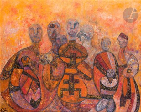 An ancient custom, 2008 by Rezki Zerarti - Auction record, sale price, and art valuation. Compare with similar artists and explore comparable artworks.