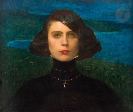Portrait of a Woman by Lucien-Victor Guirand de Scevola - Auction record, sale price, and art valuation. Compare with similar artists and explore comparable artworks.