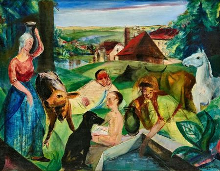 At the drinking trough