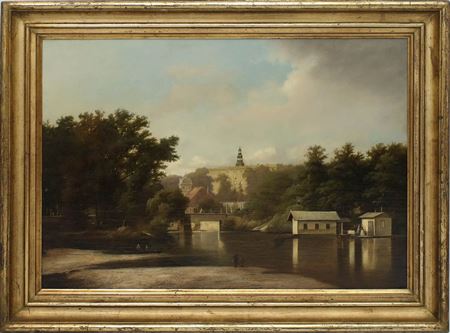 Sample artwork by Georg Hohn (1812 - 1879), known for landscape painting - View similar artists and auction records