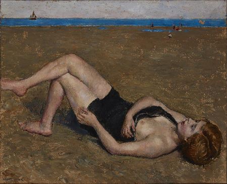 Sample artwork by Imre Knopp (1867 - 1943/45), known for genre painting - View similar artists and auction records