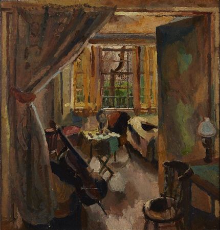 Interior with a Cello