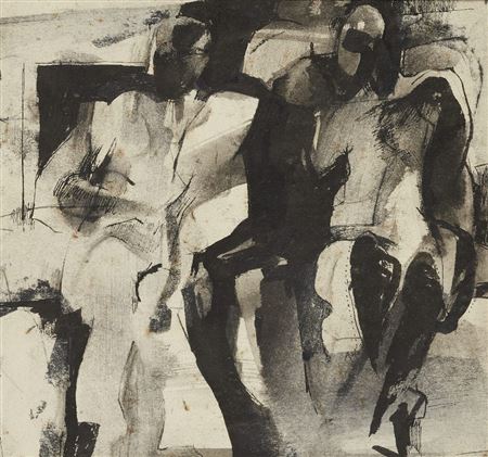 Two Seated Figures