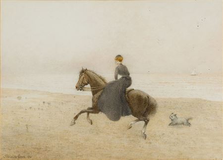 Sample artwork by Henry Towneley Green (1836 - 1899), known for figure, genre paintings - View similar artists and auction records