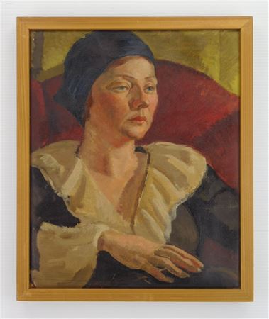 Self-Portrait by Margaret Jean Ulen - Auction record, sale price, and art valuation. Compare with similar artists and explore comparable artworks.